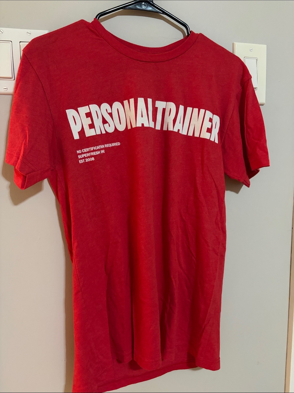 Red "Personal Trainer" Graphic Tee - Men's Casual Shirt